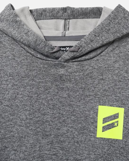 klær menn Hurley finnes bootcamp hettegenser med fransk frotté grå/svart R406L52