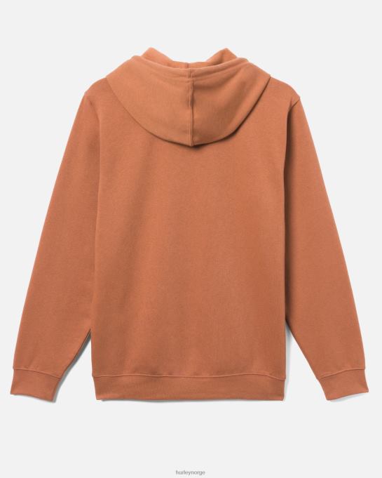 klær menn Hurley one and only hettegenser i fleece zion rust R406L384