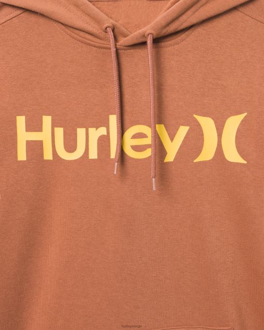 klær menn Hurley one and only hettegenser i fleece zion rust R406L384