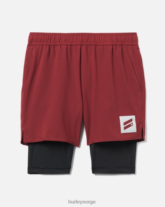 klær menn Hurley finnes bootcamp trening kort burgunder R406L40