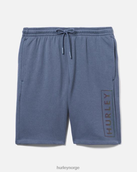 klær menn Hurley finnes kort bomullsfleece med logo i eske mørke blå R406L35