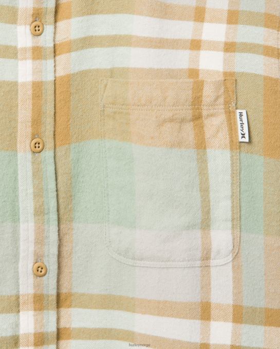 klær menn Hurley Portland økologisk flanellskjorte gylden doodle R406L382