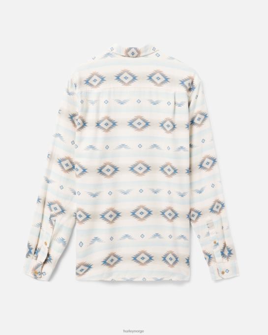 klær menn Hurley Portland økologisk flanellskjorte knapt bein R406L392