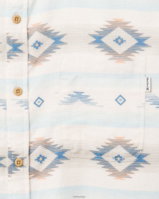 klær menn Hurley Portland økologisk flanellskjorte knapt bein R406L392