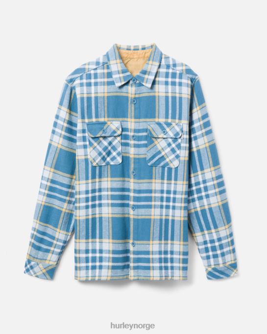 klær menn Hurley Santa Cruz strandlinjeflanell middels blå R406L397