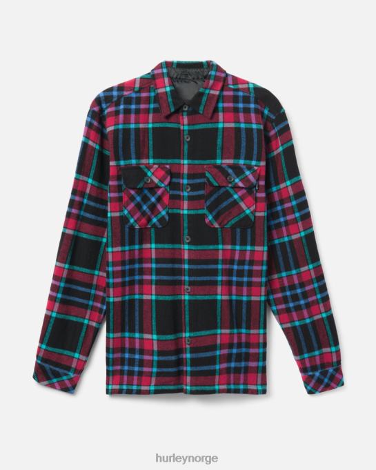klær menn Hurley Santa Cruz strandlinjeflanell svart R406L400