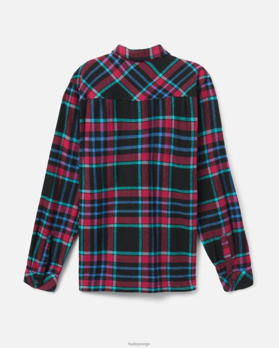 klær menn Hurley Santa Cruz strandlinjeflanell svart R406L400