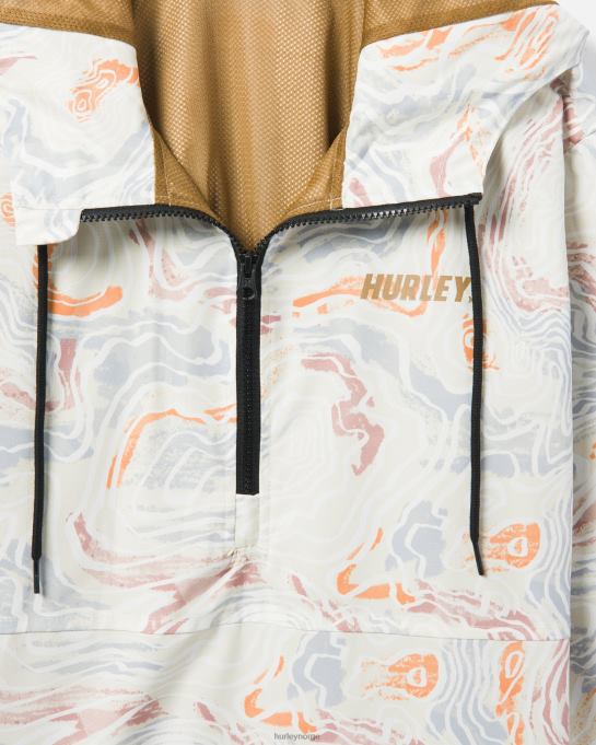 klær menn Hurley offshore anorakk vindjakke knapt bein R406L407