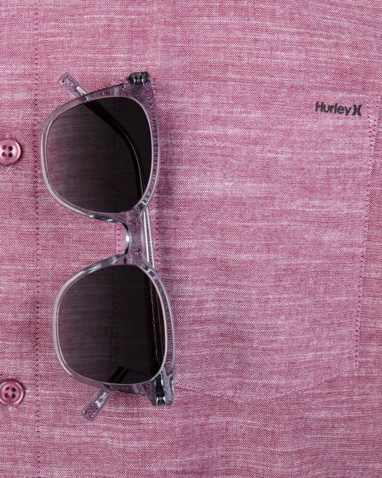 klær menn Hurley one and only stretch kortermet skjorte lag rød 2 R406L338