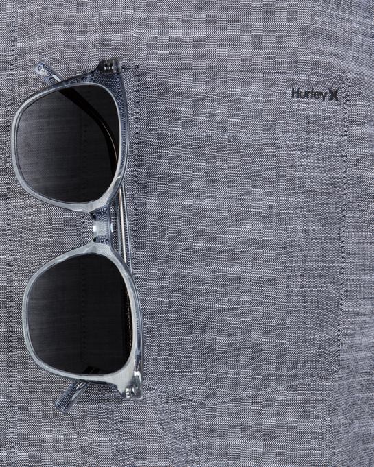 klær menn Hurley one and only stretch kortermet skjorte svart R406L412