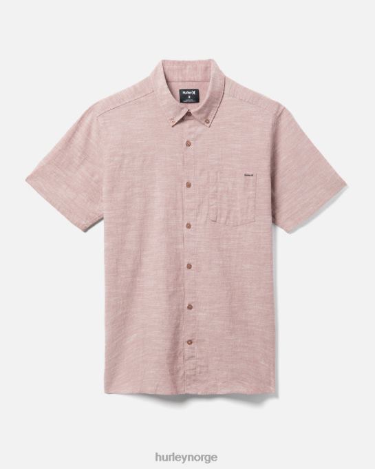 klær menn Hurley one and only stretch kortermet skjorte zion rust R406L351