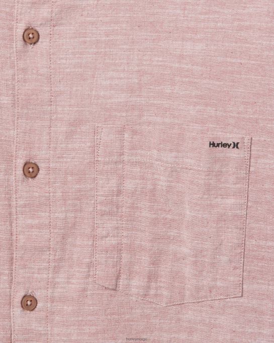 klær menn Hurley one and only stretch kortermet skjorte zion rust R406L351