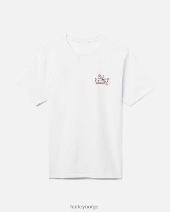 klær menn Hurley everday resirkulert døde blomster t-skjorte hvit R406L332