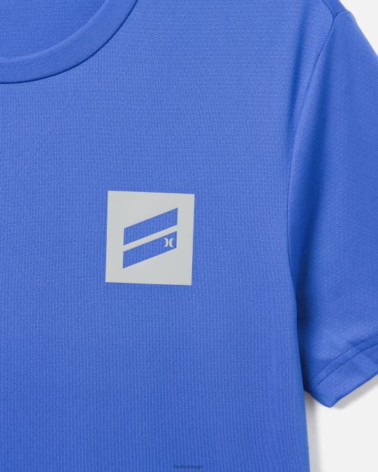 klær menn Hurley exist bootcamp breathe mesh kortermet ytelse t-skjorte blå R406L43