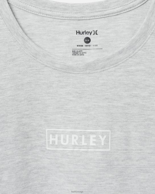klær menn Hurley finnes grafisk t-skjorte i bomullsjersey med logo med logo grå/grå R406L36