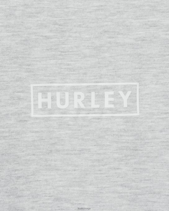 klær menn Hurley finnes grafisk t-skjorte i bomullsjersey med logo med logo grå/grå R406L36
