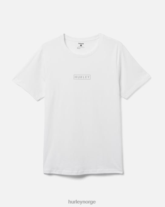 klær menn Hurley finnes grafisk t-skjorte i bomullsjersey med logo med logo hvit R406L37