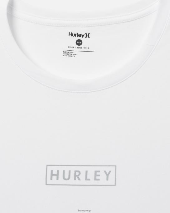 klær menn Hurley finnes grafisk t-skjorte i bomullsjersey med logo med logo hvit R406L37
