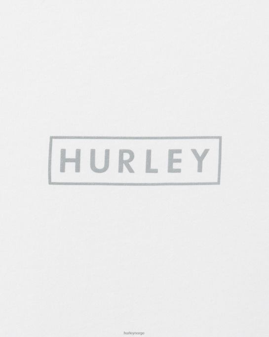 klær menn Hurley finnes grafisk t-skjorte i bomullsjersey med logo med logo hvit R406L37