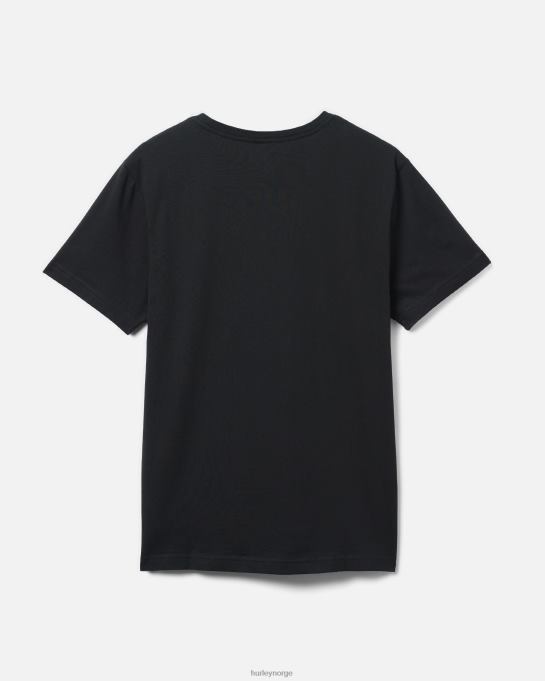 klær menn Hurley finnes grafisk t-skjorte i bomullsjersey med logo med logo svart R406L32