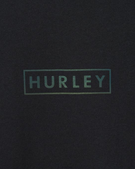 klær menn Hurley finnes grafisk t-skjorte i bomullsjersey med logo med logo svart R406L32
