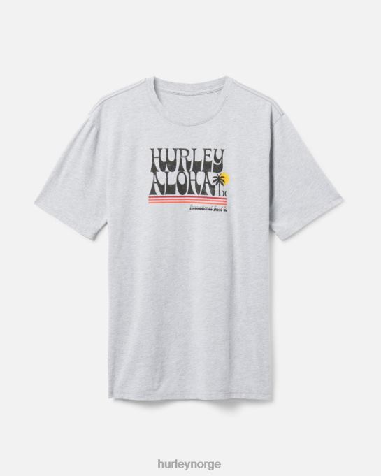 klær menn Hurley hverdags 77 kortermet mørkegrå lyng R406L374