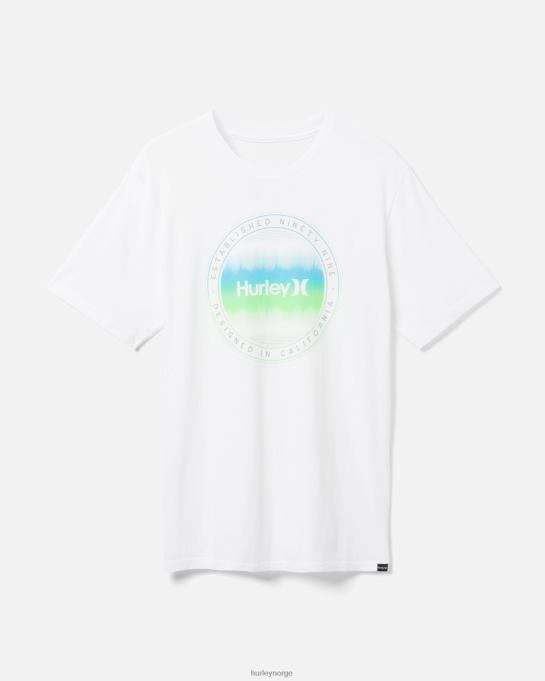 klær menn Hurley hverdags bølgelengde t-skjorte hvit R406L347
