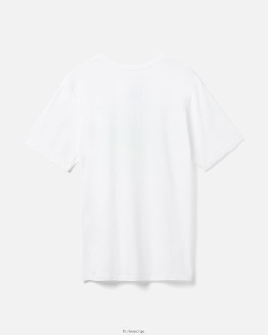 klær menn Hurley hverdags bølgelengde t-skjorte hvit R406L347
