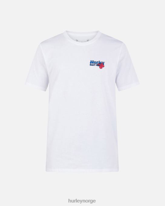 klær menn Hurley hverdags birdies kortermet t-skjorte hvit R406L69