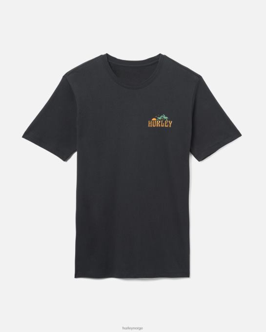 klær menn Hurley hverdags doble håndflater kortermet svart R406L291