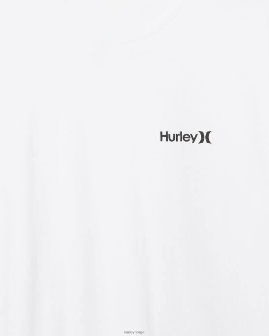klær menn Hurley hverdags en og bare fm t-skjorte hvit R406L286