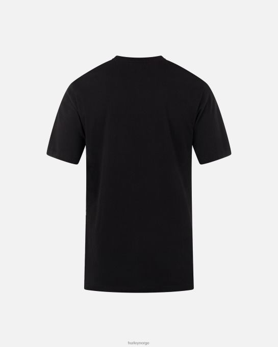 klær menn Hurley hverdags enestående solid t-skjorte svart R406L273