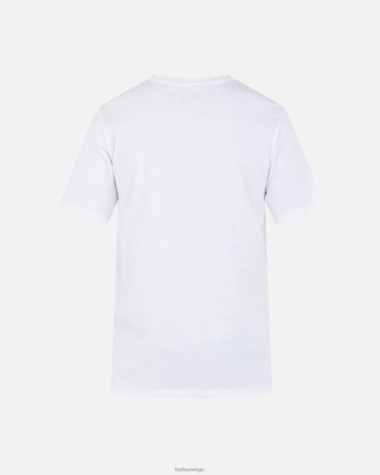 klær menn Hurley hverdags halekulani lomme med kortermet t-skjorte hvit R406L14