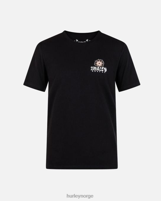 klær menn Hurley hverdags kosmisk groove kortermet t-skjorte svart R406L19