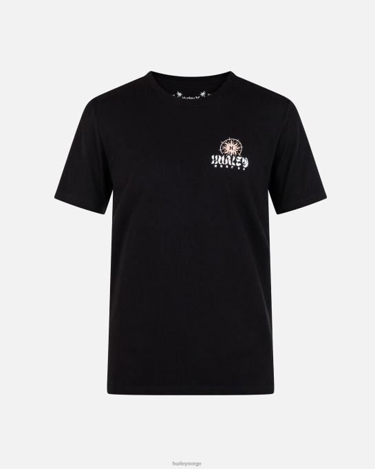 klær menn Hurley hverdags kosmisk groove kortermet t-skjorte svart R406L19