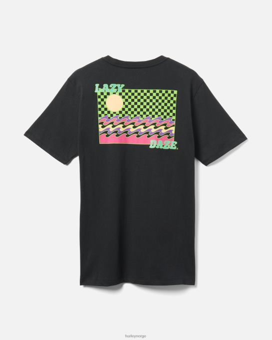klær menn Hurley hverdags lazy daze t-skjorte svart R406L299