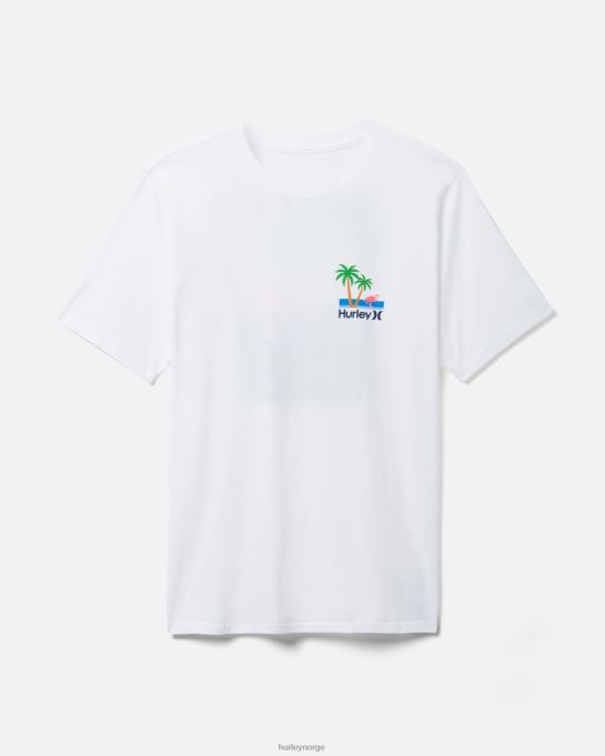klær menn Hurley hverdags mingo kortermet hvit R406L393