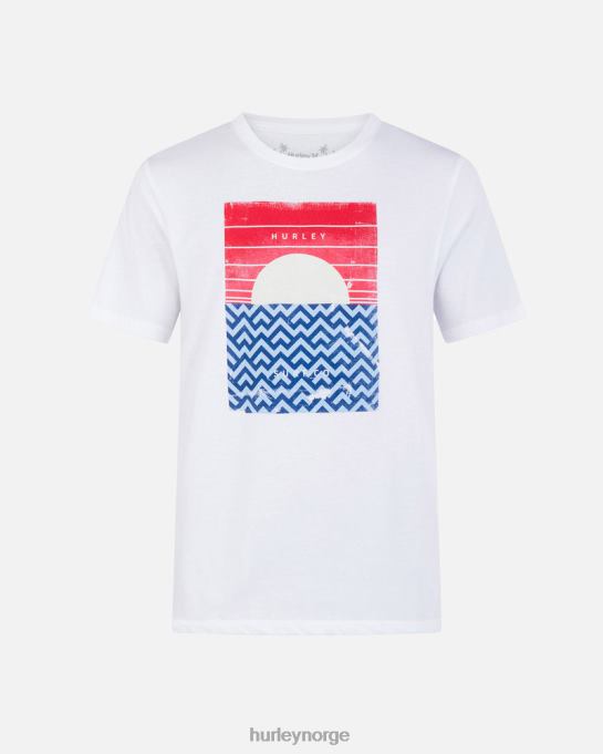 klær menn Hurley hverdags tålmodighet kortermet t-skjorte hvit R406L75