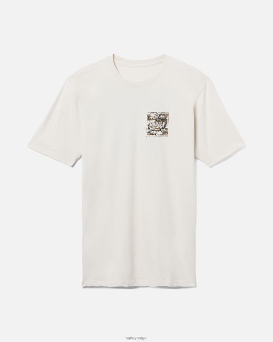 klær menn Hurley hverdags t-skjorte med fire hjørner bein R406L305