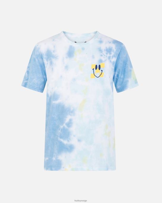 klær menn Hurley hverdags tie dye trippy ananas kortermet t-skjorte blå drøm R406L8
