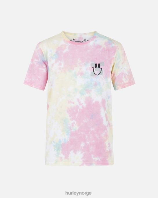 klær menn Hurley hverdags tie dye trippy ananas kortermet t-skjorte eggeskall R406L65