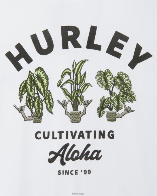 klær menn Hurley hverdagsdyrking t-skjorte hvit R406L339