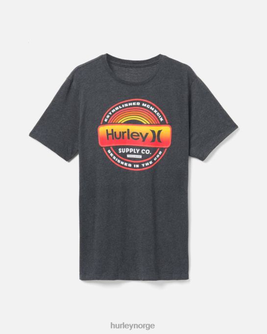 klær menn Hurley hverdagsetikett med kort ermet svart lyng R406L357