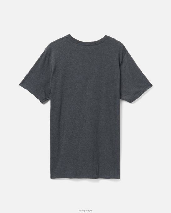 klær menn Hurley hverdagsetikett med kort ermet svart lyng R406L357