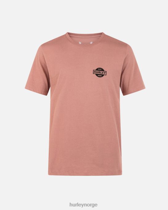 klær menn Hurley hverdagsparkeringskort kortermet t-skjorte fantomrose R406L73