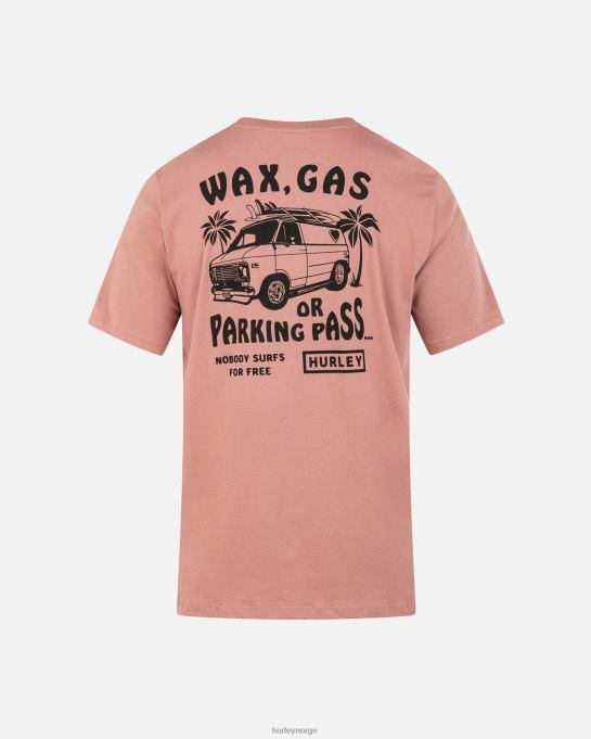 klær menn Hurley hverdagsparkeringskort kortermet t-skjorte fantomrose R406L73