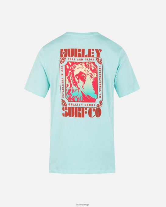 klær menn Hurley hverdagsplakat kortermet t-skjorte tropisk tåke R406L27