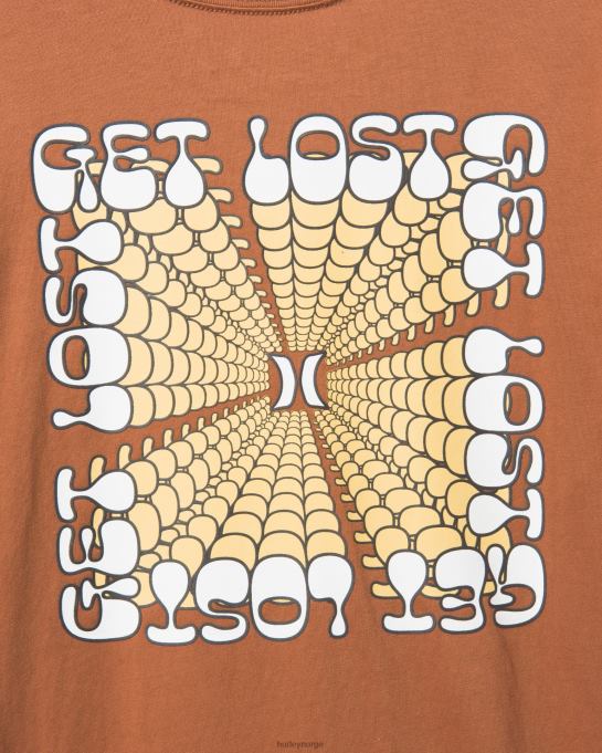 klær menn Hurley hverdagsutforsk tapt kvadratisk kort ermet zion rust R406L320