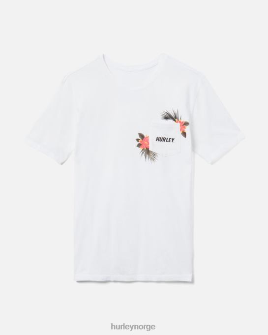 klær menn Hurley hverdagsvasket ala moana fastlane kortermet t-skjorte med lommer hvit R406L405