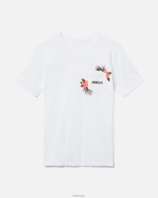 klær menn Hurley hverdagsvasket ala moana fastlane kortermet t-skjorte med lommer hvit R406L405